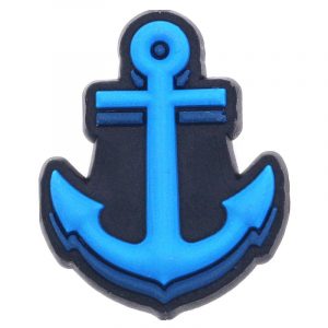 Blue Anchor Shoe Charm