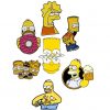 7PCS Simpson Character Shoe Charm For Croc