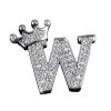 Letter W With A Crown Croc Charms Shoe Charms For Croc (Copy)