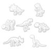 Luminous Croc Charms 7PCS/Set Fluorescent White Dinosaur Skeleton Shoe Charms For Croc