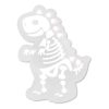 Luminous Croc Charms Fluorescent White Dinosaur Skeleton Shoe Charms For Croc 2