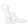 Luminous Croc Charms Fluorescent White Dinosaur Skeleton Shoe Charms For Croc 6