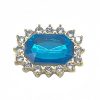 Blue Rhinestone Croc Charms Shoe Charms For Croc