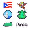 Puerto Rico Croc Charms 6PCS/Set Boricua Shoe Charm for Crocs