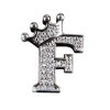 Letter F With A Crown Croc Charms Shoe Charms For Croc