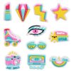 Colorful Set Croc Charms Summer Just Smile Lipstick Diamonds Lightning Stars Skates Glasses Mixtape Shoe Charms For Croc