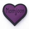 Korean Idol BTS Croc Charms Name in Heart Shoe Charms For Croc 1