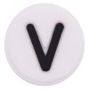 Circle White Letter V Croc Charms Shoe Charms For Croc