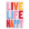 Letter Live Life Happy Croc Charms English Alphabet Design Shoe Charms For Croc