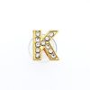 Golden Letters K Croc Charms Rhinestone Shoe Charms For Croc