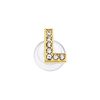 Golden Letters L Croc Charms Rhinestone Shoe Charms For Croc