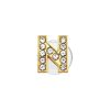 Golden Letters N Croc Charms Rhinestone Shoe Charms For Croc