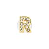 Golden Letters R Croc Charms Rhinestone Shoe Charms For Croc