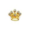 Golden Crown Croc Charms Rhinestone Shoe Charms For Croc