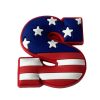 USA Logo Croc Charms Silicone Shoe Charms For Croc