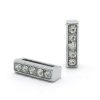 Bling Rhinestone Letter I Croc Charms Shoe Charms For Croc