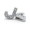 Bling Rhinestone Letter J Croc Charms Shoe Charms For Croc