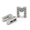 Bling Rhinestone Letter M Croc Charms Shoe Charms For Croc