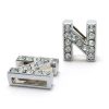 Bling Rhinestone Letter N Croc Charms Shoe Charms For Croc