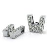 Bling Rhinestone Letter W Croc Charms Shoe Charms For Croc