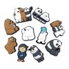 We Bare Bear 10 PCS/Set Croc Charms Cartoon Shoe Charms For Croc