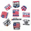 Lets Go Brandon 10 PCS/Set Croc Charms USA Shoe Charms For Croc