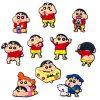 Shin chan 10 PCS/Set Croc Charms Cartoon Shoe Charms For Croc