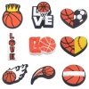 Basketball 9 PCS/Set Croc Charms Sport Shoe Charms For Croc