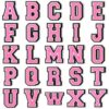 Alphabet 26 PCS/Set Croc Charms Pink Shoe Charms For Croc