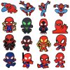 Spiderman 16 PCS/Set Croc Charms Cartoon Shoe Charms For Croc