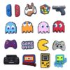 Pixel 17 PCS/Set Croc Charms Game Shoe Charms For Croc