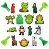 Shrek 18 PCS/Set Croc Charms Cartoon Shoe Charms For Croc