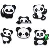 Panda 6 PCS/Set Croc Charms Animal Shoe Charms For Croc