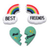 Best Friends 4 PCS/Set Croc Charms Symbol Shoe Charms For Croc