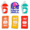 Taco Bell 6 PCS/Set Croc Charms Food Shoe Charms For Croc