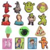 Shrek 15 PCS/Set Croc Charms Cartoon Shoe Charms For Croc