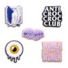 Slogan 5 PCS/Set Croc Charms Word Shoe Charms For Croc