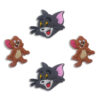 Cartoon 4 PCS/Set Croc Charms Tom Jerry Shoe Charms For Croc