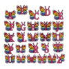 Butterfly 26 PCS/Set Croc Charms Alphabet Shoe Charms For Croc