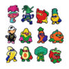 Superhero Fruit 12 PCS/Set Croc Charms Cartoon Shoe Charms For Croc