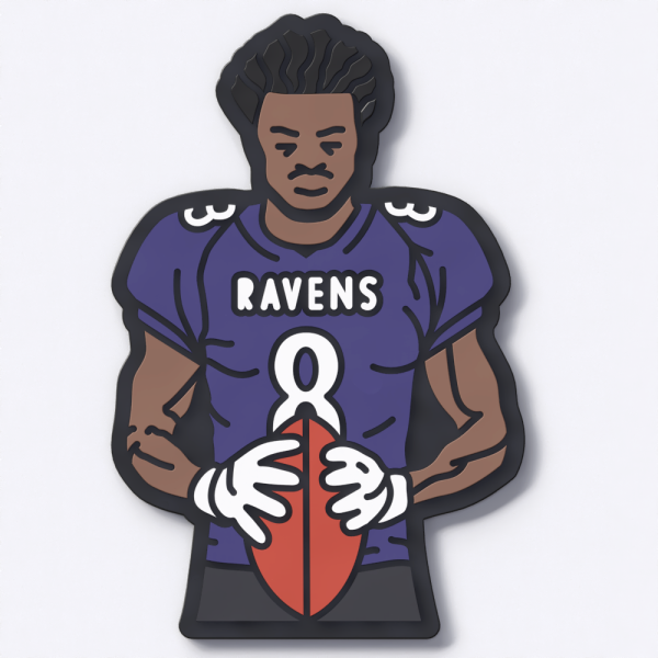 Lamar Jackson Shoes Charms for Croc