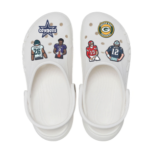 NFL Superstars Collection Croc Charms Tom Brady, Patrick Mahomes, Aaron Rodgers Shoes Charms for Croc